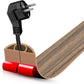 Floor Cord Cover Self Adhesive Cord Hider,3.3FT Cable Management, Extension Strip Protector for Wires, Prevent Cable Trips for Offices, Gyms, Exhibitions Cavity:0.39"(W) x0.27(H) Woodsmokedbrown