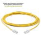 TRUECABLE Cat6 Component Rated Patch Cable, Unshielded (U/UTP), 14ft, Yellow, 28AWG Solid Copper, Snagless 10G High-Speed Ethernet Cable, PoE++ 4PPoE 100W, UL Listed, RoHS-3, 5 Pack