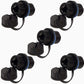 5PCS Panel Mounting Shielded RJ45 Waterproof Cat5/5e/6 8P8C Connector Ethernet LAN Cable Connector Double Head Adapter with Waterproof/Dust Cap