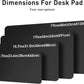 Aothia Leather Desk Pad Protector, Mouse Pad, Office Desk Mat, Non-Slip PU Leather Desk Blotter, Laptop Desk Pad, Waterproof Desk Writing Pad for Office and Home (48"x17", Black)