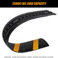 Garvee Speed Bump, 2 Pack 6 ft Rubber Speed Bumps for Asphalt Road Driveway, 25000 LBS Load Capacity Modular Cable Ramps Cable Protector Ramp Hose Protector Ramp with 2 Cord Channel