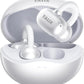 TALIX Ultra Open Ear Earbuds X6, Clip-On Headphone with Directional Sound, Ultra-Light Comfort Fit, Bluetooth 5.4 Wireless Earbuds, 26H Playtime, Spatial Sound, for Running, Workout & Daily Use(White)