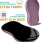 Hokafenle Ergonomic Mouse Pad Wrist Support with Massage Design, Wrist Rest Pain Relief Mousepad with Memory Foam&Non-Slip PU Base, Mouse Pads for Wireless Mouse & Desk (12x8 inch,Dark Pink)