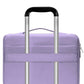 MOSISO 360 Protective Laptop Case 13.3 inch, 13-13.3 inch Laptop Sleeve Compatible with MacBook Air/Pro 13 / Pro 14, HP Dell ASUS Lenovo, Side Open Bag with 2 Raised&1 Flapover Pockets, Purple