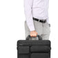 MOSISO Laptop Shoulder Bag, Computer Bag with 2 Raised&1 Flapover&1 Horizontal Pocket&Handle&Belt