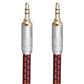 Audiophile High Purity Copper Aux Audio Cable 3.5mm Male to 3.5mm Male Audio Auxiliary Cord Gold-Plated Stereo HiFi Adapter Cable (Straight to Straight, 9.8ft/3m)