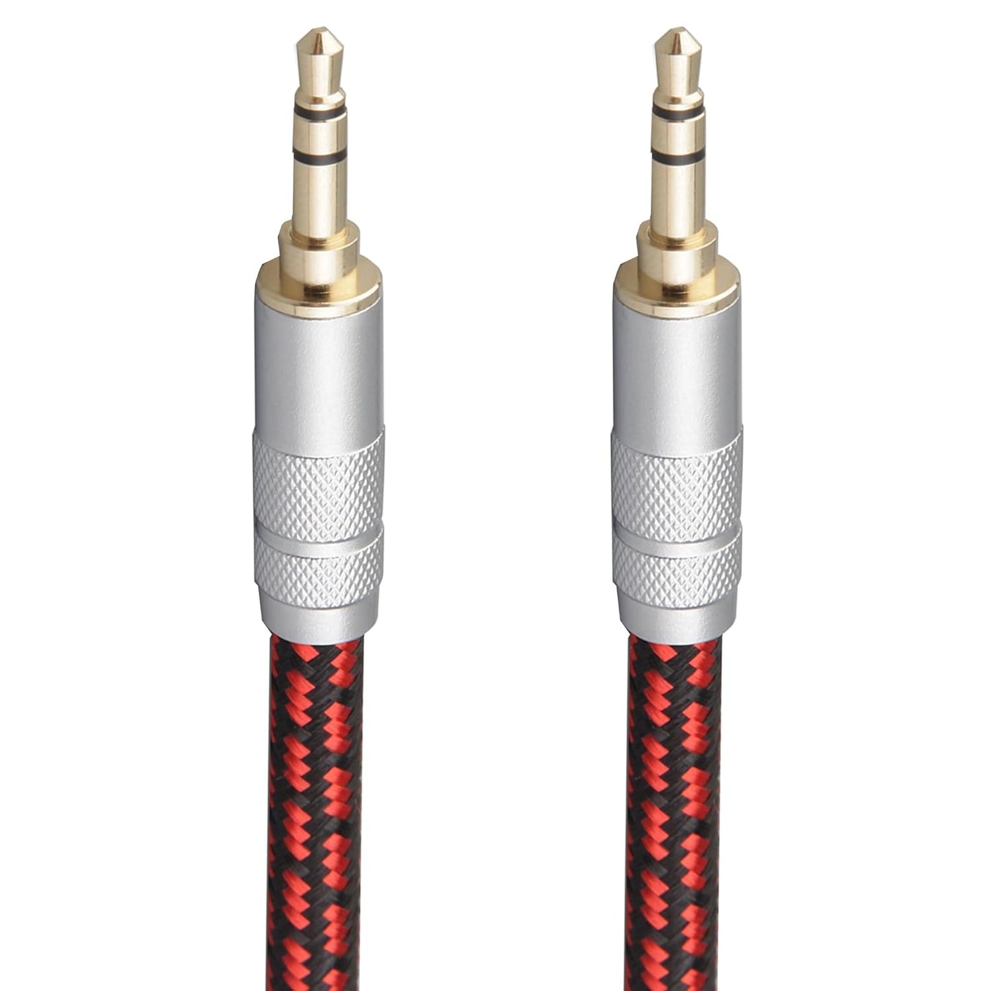 Audiophile High Purity Copper Aux Audio Cable 3.5mm Male to 3.5mm Male Audio Auxiliary Cord Gold-Plated Stereo HiFi Adapter Cable (Straight to Straight, 6.5ft/2m)