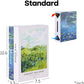 Book Shape Decorative Cable Management Box - Expandable Cable Organizer Box with Magnetic Closure for Home & Office (GoghMonet, Standard)