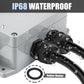 2 Pcs 1" NPT Nylon Cable Glands, Black Strain Relief Cable Cord Connector IP68 Waterproof Junction Box Wire Protectors Adjustable for 18-25mm Cable Diameter