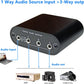 New D3 3(1)-in-1(3)-Out 3.5mm Stereo Audio Switch Source Input Signal switcher selector Splitter Box Mini