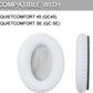 Ear Pads for Bose Quiet Comfort 35 Soft Protein Leather Replacement Earpads Ear Cushions Ear Pad for Bose QC 45/35 / 25/15 QC2 / Ae2 / Ae2i / Ae2W / Sound Link/Sound True (QC45-White$White)