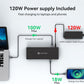 USB C Laptop Docking Station 3 Monitors 4K with 120W Power Supply 15-in-1 Thunderbolt Dock for Multiple Monitors with 2DP and HDMI Port PD100W/10Gbps USB/SD&TF/Ethernet etc (macOS-No Extended Mode)