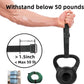 64ft 1.5 Inch Wide Cable Straps, Jumpso Adjustable Fastening Hook and Loop Straps with 50 Buckles, Reusable Nylon Cut-to-Length Cinch Straps for Organizer or Storage, Black