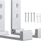 OHIYO Folding Wall Hooks 2PCS Foldable Hooks Bearing Load 33lb/15kg Wall Mounted Heavy Duty No Rust Aluminum Alloy Folding Coat Hooks for Hanging Coat & Bags & Hat & Backpack (Silver)