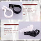Hilitchi 132 Pcs 6 Sizes Black and White Plastic Cable Clamp R Type Screw Mounting Cord Fastener Cable Clips Assortment Kit with Screws for Wire Management Cable Conduit (Clips from 6mm to 23mm)