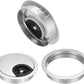 uxcell Cable Hole Cover, 2.4Inch/60mm Zinc Alloy Desk Wire Cord Cable Grommets Hole Cover for Office PC Desk Cable Cord Organizer, 4Pcs Silver Tone