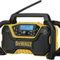 DEWALT 12V/20V MAX Portable Bluetooth Radio, Cordless, 100 ft Range, 3.5” Subwoofers, Jobsite (DCR028B)