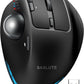 SABLUTE Wireless Trackball Mouse, Ergonomic Bluetooth Rechargeable Computer Mouse, Backlit Rollerball Thumb Laptop mice with 5 Level DPI, Adjustable Angle, 3 Devices Connection for PC, Mac, Windows