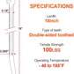 18 Inch Zip Ties Double Sided Toothed,100 LBS Tensile Strength Heavy Duty Cable Wire Ties With Self-Locking Adjustable More Durable Nylon Tie Wraps for Indoor Outdoor（200 Pack）