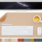 Cork Desk Mat - Dual-Sided Desk Pad for Office and Home - Desk Organization and Accessories - Ideal for Large Mouse Pad and Desk Mats on Top of Desks(Apricot,27.6"x 13.8")