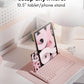 Macally Bluetooth Keyboard for Tablet | Wireless Keyboard for iPad mini/Air/Mini, iPhone (Multi-Device, Built-in Stand, Rechargeable) Easy to Use and Cute Portable