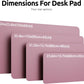 YSAGi Leather Desk Protector, Office Mat, Large Mouse Mat, Non-Slip PU Leather Blotter, Laptop Pad, Waterproof Writing Pad for Office and Home (Pale Mauve, 47.2" x 23.6")
