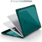 Batianda for New MacBook Air 13.6 inch Case 2025 M4 2024 2022 Release Model A3240 A2681(M2) A3113(M3), Heavy Duty Shockproof Protective Hard Shell with Fold Kickstand & Keyboard Cover, Teal