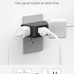 TROND Outlet Extender - 3 Prong Grounded Plug Extension Outlet, 3 Way Angled Wall Plug Splitter, Cruise Ship Essentials, Multiple Expander with 3 Electrical Sockets for Bathroom, Kitchen, Black