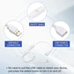 MECCANIXITY USB Extension Cable with ON/Off Button Switch 1m USB Male to Female Extension Cord for Desk Lamp Fan LED Light Strip White Pack of 1