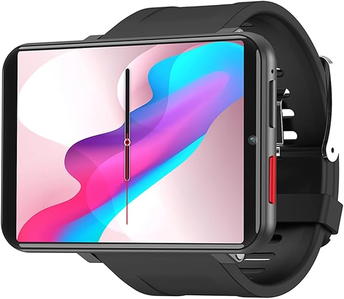 4G Smart Watch 2.86 Inch Screen Android 7.1 1GB+16GB 5MP Camera 2700mAh Battery Smartwatch for Men (Black, 1GB 16GB)