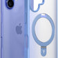 TORRAS Magnetic for iPhone 16 Case with Stand, Built-in Stand Compatible with MagSafe, 3X Military-Grade Protection, Translucent Slim Phone Case for iPhone 16 6.1'', Matte Blue