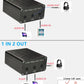 SPRODIO 2 Port 3.5mm Stereo Audio Switch Box AUX Headphone Speaker Manual selector switcher Use 6A Toggle Switch (2 in 1 Out / 1 in 2 Out) -T21