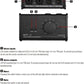 HXBER Passive Monitor Controller with XLR 3.5mm Inputs Outputs Supports Attenuation Control Mute Function, Black
