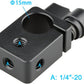 CAMVATE 15mm Single Rod Clamp for Camera DIY Accessories(Black) - 0874