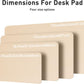 Aothia Large PU Leather Desk Pad Protector – Non-Slip Mouse Pad & Writing Mat for Office/Home, Waterproof, Easy to Clean (31.5" x 15.7", Soft Peach)
