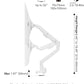 Pixio PS1S Wave White Single Monitor Arm Stand Desk Mount - Fits up to 32 inches Monitors and up to 19.8lbs. VESA Compatibility and Integrated Cable Management