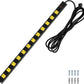 SURAIELEC 12 Outlet Long Metal Power Strip, 15 FT Cord Surge Protector, Angled Flat Plug, Wide Spaced Outlet Power Bar, 15A Breaker, Wall Mountable, Industrial Heavy Duty for Work Bench, Shop, Garage