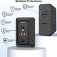 2 Pack Multi Plug Wall Outlet Extender Surge Protector 6 AC Outlet Splitter with 4 USB Ports(2 USB C) Wall Charger 1050J Power Strip 125V/15A, 1875W for Home, Office, Travel Dorm Room Essentials