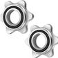 Lamoutor 2Pcs Anti-Slip Hex Nut Collar Screw for Barbell Dumbbell Weight Lifting