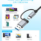 USB C Hub USB Hub 3.0 for Laptop, Upgrade 8 in 2 USB Splitter with USB-C/4 USB A Port Extender, TF/SD Card Slot, 3.5mm Audio Adapter, USBC USB Dongle for PC/Mac/MacBook/Laptop/iPad/Tablet