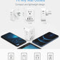 USB Wall Charger, TESSAN Wall Plug Adapter Outlet Extender, 3 Charger Block (1 USB C Port), Multi Charging Station for Cruise, Bathroom, Office, Dorm Essentials, White