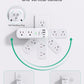 Surge Protector Outlet Extender with Rotating Plug, 6 AC Multi Plug Wall Outlets and 4 USB Ports, 1800 Joules, Swivel Power Strip Electrical Splitter for Home Decor Apartment Dorm Room Essentials