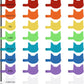 Trilancer Cord Labels Cable Label, Multicolored Handwriting Cord Tags - Kitty Head Shape Tags for Organizing Wires and Identification, Reusable with Multiple Uses - 32 PCS