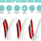 Floor Cord Cover Cavity 0.8"x0.37" Self Adhesive Cord Hider, 3.3FT Low Profile Cable Management, Extension Strip Protector for Wires, Prevent Cable Trips for Offices, Gyms, Exhibitions (White)