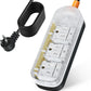 Surge Protector Power Strip, Covozon 3 Outlets 6ft Extension Cord, 1875W Outdoor Power Strip Weatherproof, Mountable Small Power Strip for Home, Outdoor, Travel.
