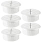 HYCC 5 Pack 2 Inch Flexible Desk Grommet,Organize Wires and Cables on Office Equipment, Computer Components, Entertainment Systems Effectively - Color: White