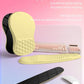 Hokafenle 2in1 Combination, Wave Keyboard Wrist Rest and Ergonomic Curvature Mouse Pad Wrist Support for Relieve Wrist Pain, Filled with Soft Cushion Memory Foam, Butter Yellow