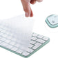 Keyboard Cover for New M4 iMac Magic Keyboard(Europe Layout, 7 Shape Enter Key) Model A3118/A2449, Touch ID Version w/o Numeric Key - Ultra Thin, Protective and Clear Protector Skin