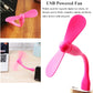 Mini USB Fan, Portable Pocket Fan USB-A Powered Little Cooler, Quiet Operation, for Home Office Car Outdoor Travel- 4 Pack (Pink)