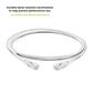 TRUECABLE Cat6 Component Rated Patch Cable, Unshielded (U/UTP), 5ft, White, 28AWG Solid Copper, Snagless 10G High-Speed Ethernet Cable, PoE++ 4PPoE 100W, UL Listed, RoHS-3, 1 Pack